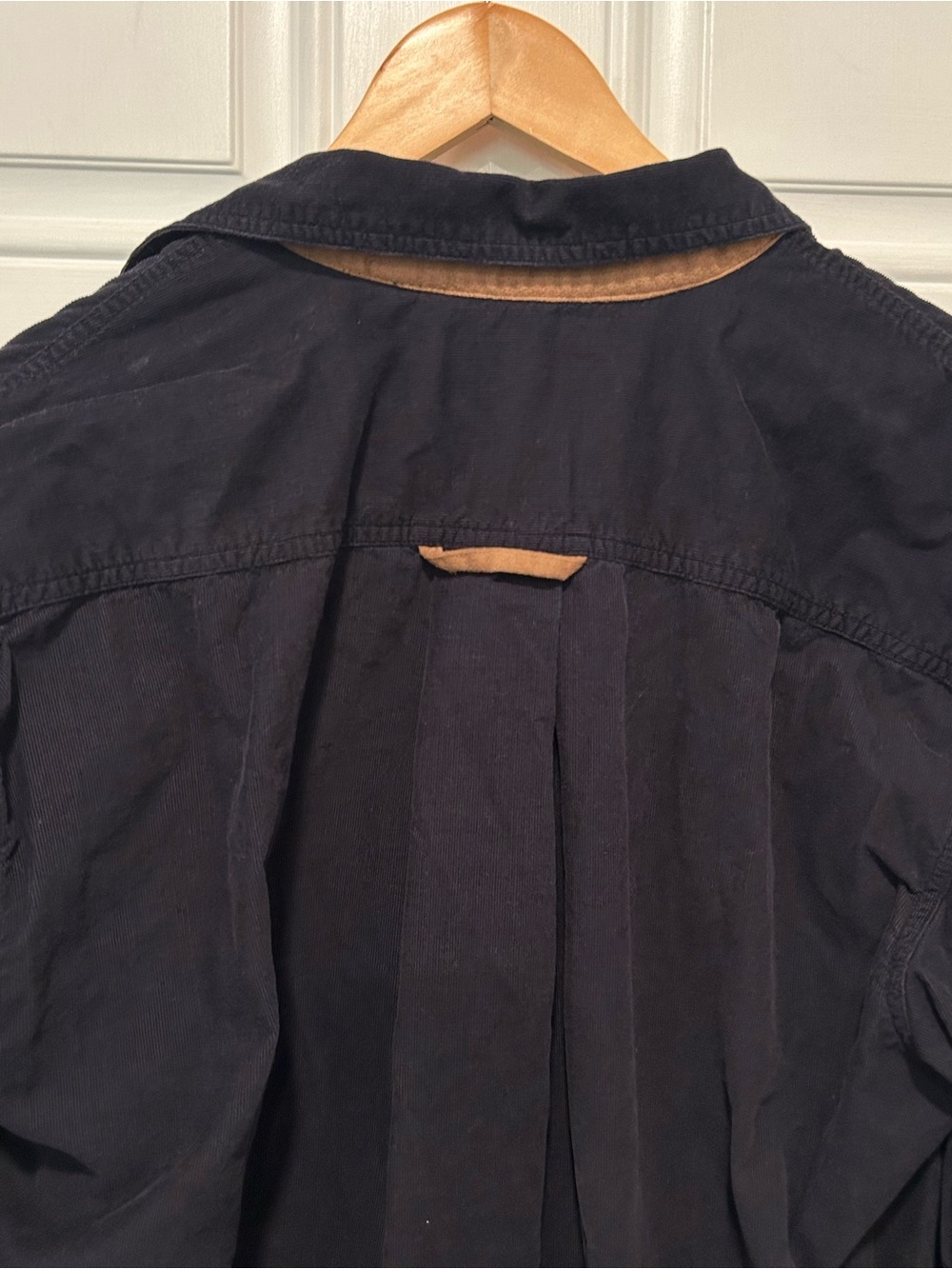 ORVIS Men's FAIRBANKS Corduroy Button Down Shirt Large Navy Blue Long Sleeve - Picture 10 of 16